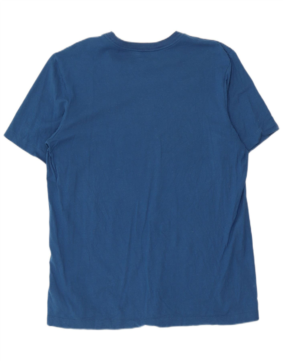 Nike Mens Camiseta Top Médio Algodão Azul