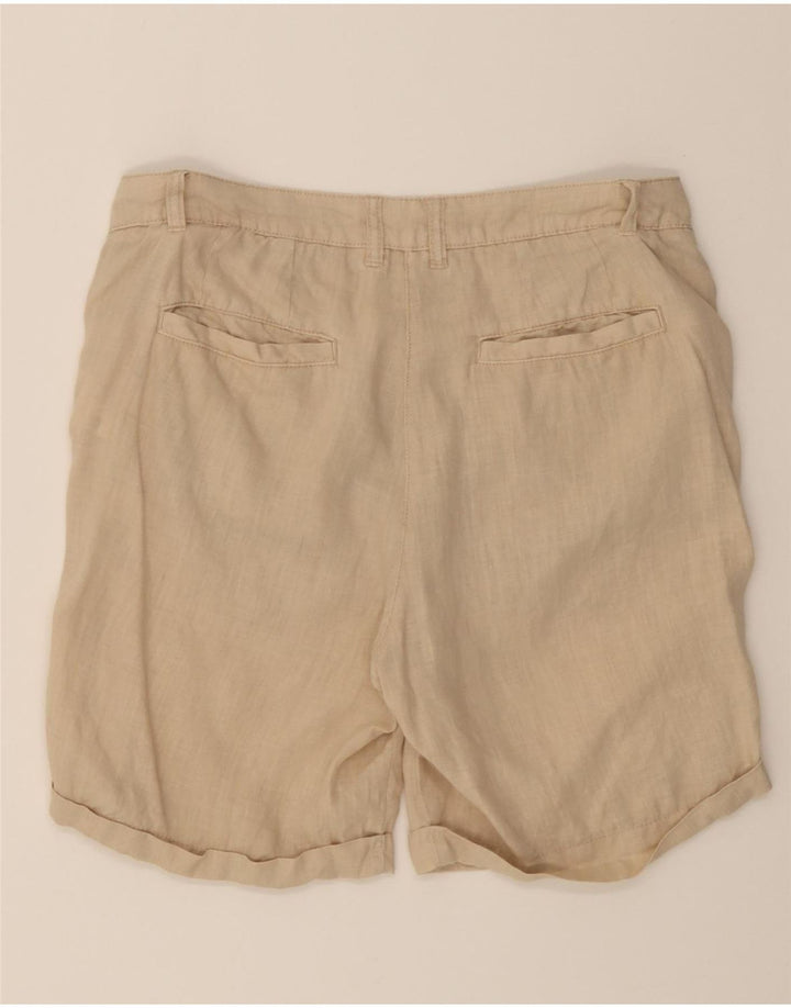 DACK'S Womens Chino Shorts IT 46 Large W34  Beige Linen Vintage Dack's and Second-Hand Dack's from Messina Hembry 