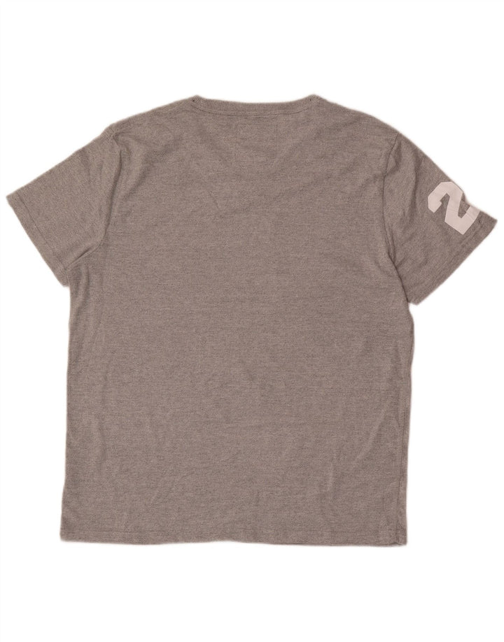 Camiseta gráfica masculina Superdry Top 2XL algodão cinza