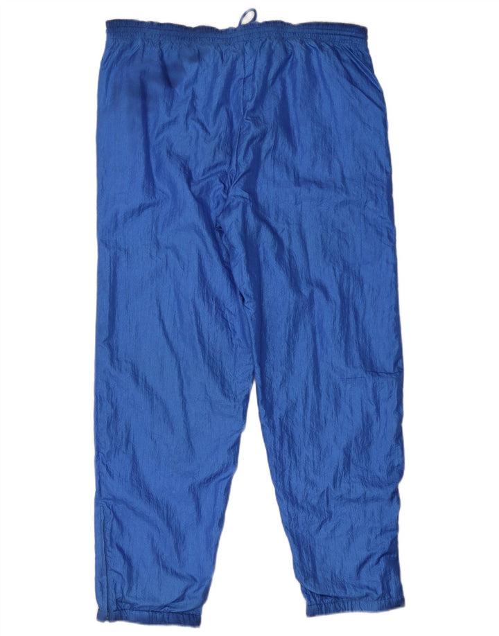 Calça de treino masculina Diadora Joggers grande azul colorblock poliamida