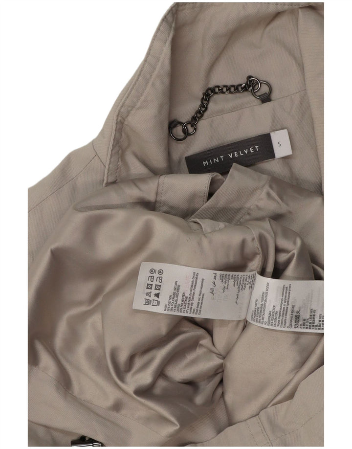 Jaqueta utilitária feminina MINT VELVET UK 10 algodão cinza pequeno