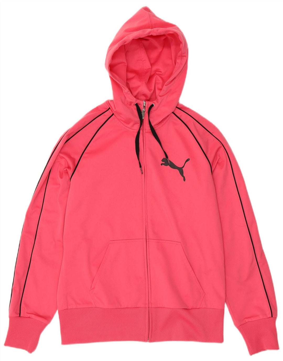 Suéter Nike feminino com capuz e zíper UK 14 grande poliéster rosa