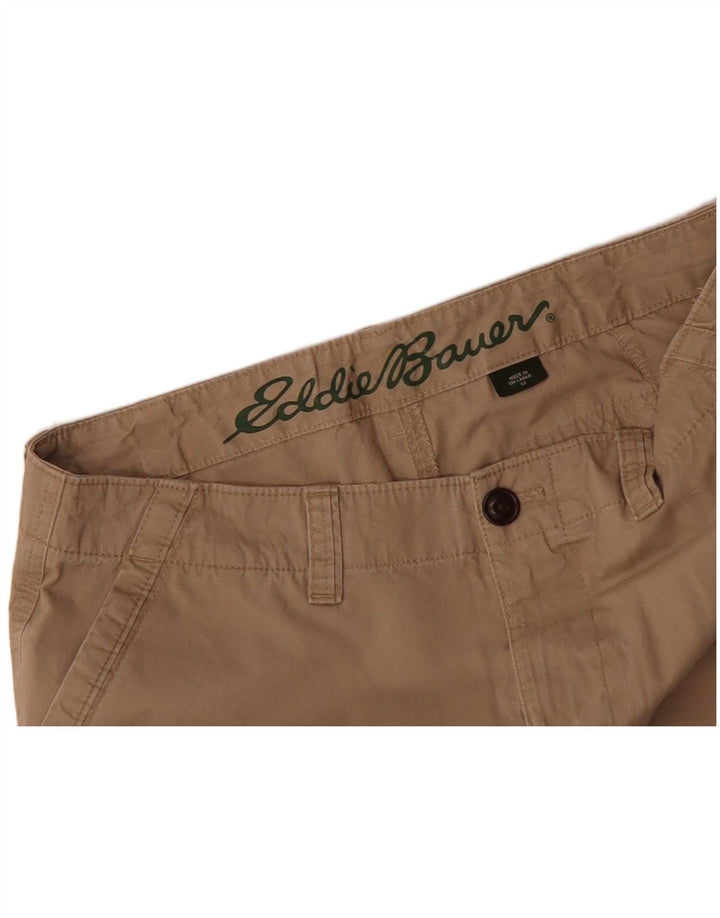 EDDIE BAUER Mens Chino Shorts W32 Algodão Bege Médio