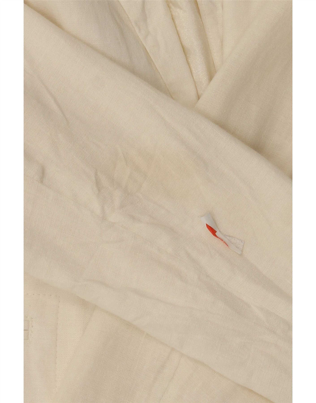 Jaqueta blazer feminina de 1 botão French Connection UK 12 linho branco médio