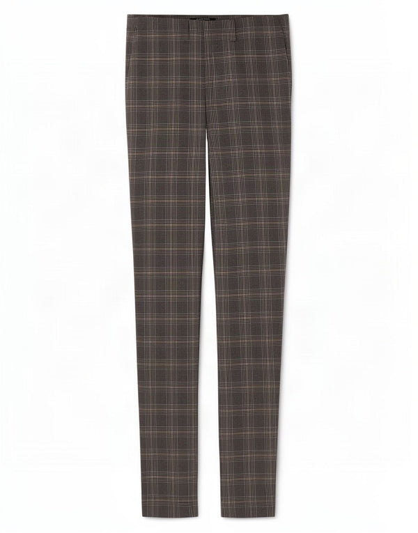 Zara Womens Leggings UK 14 Medium Grey Houndstooth Viscose