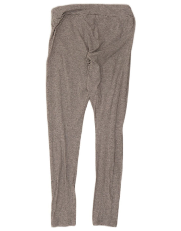 Calça legging feminina Puma UK 8 pequena cinza manchada de algodão