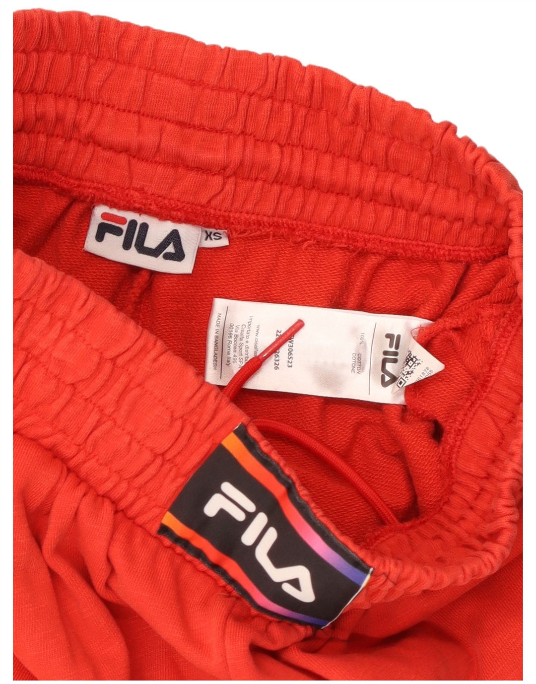 FILA Mens Graphic Sport Shorts XS Algodão Vermelho