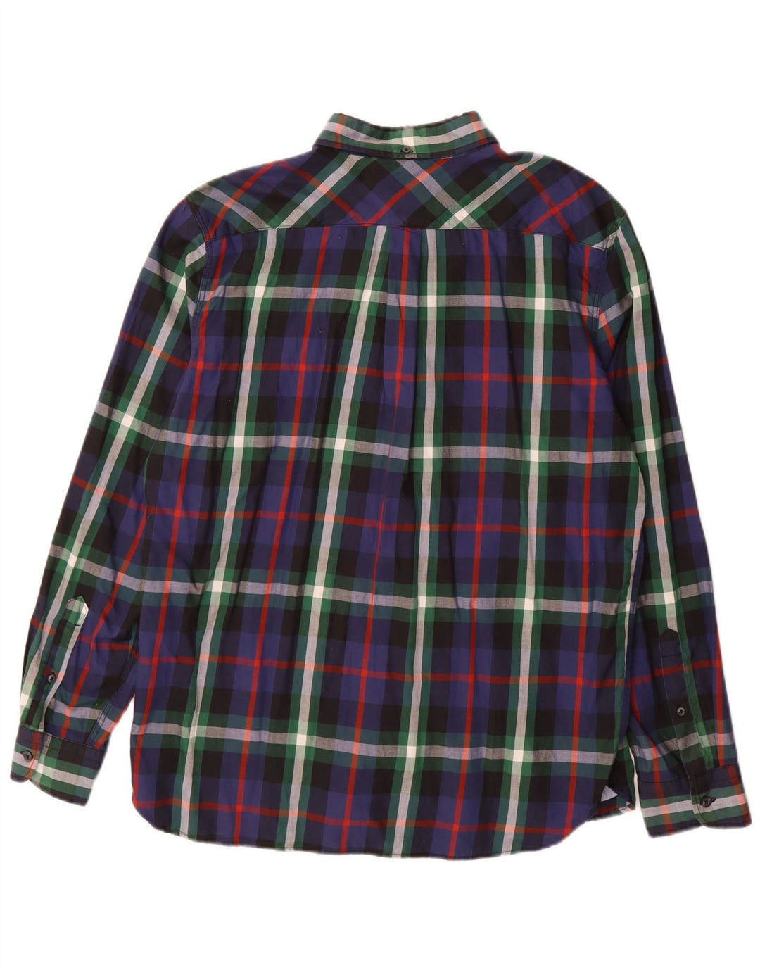 Camisa masculina de flanela de ajuste padrão LEVI'S grande algodão xadrez multicolorido