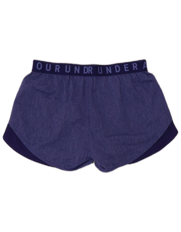 Under Armour Womens Graphic Sport Shorts Médio Azul Colorblock Poliéster