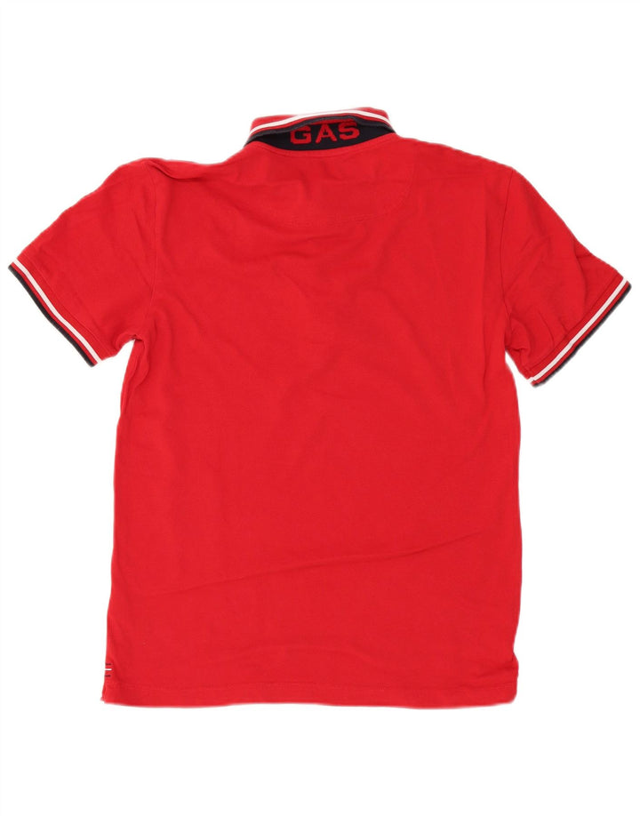 Camisa pólo GAS Boys 15-16 anos grande algodão vermelho