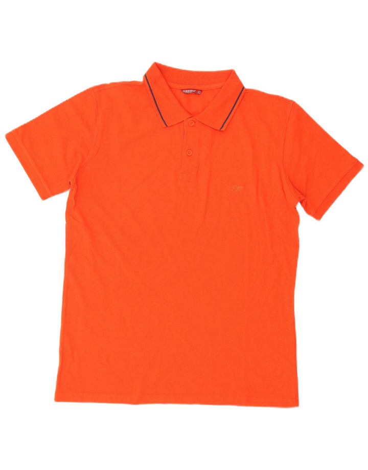 Camisa polo masculina CARRERA grande algodão laranja