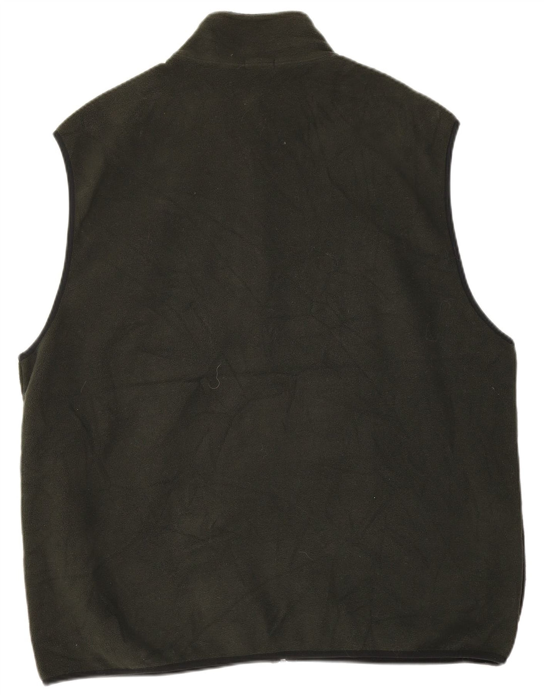 IZOD Mens Fleece Gilet UK 44 2XL Poliéster Cáqui