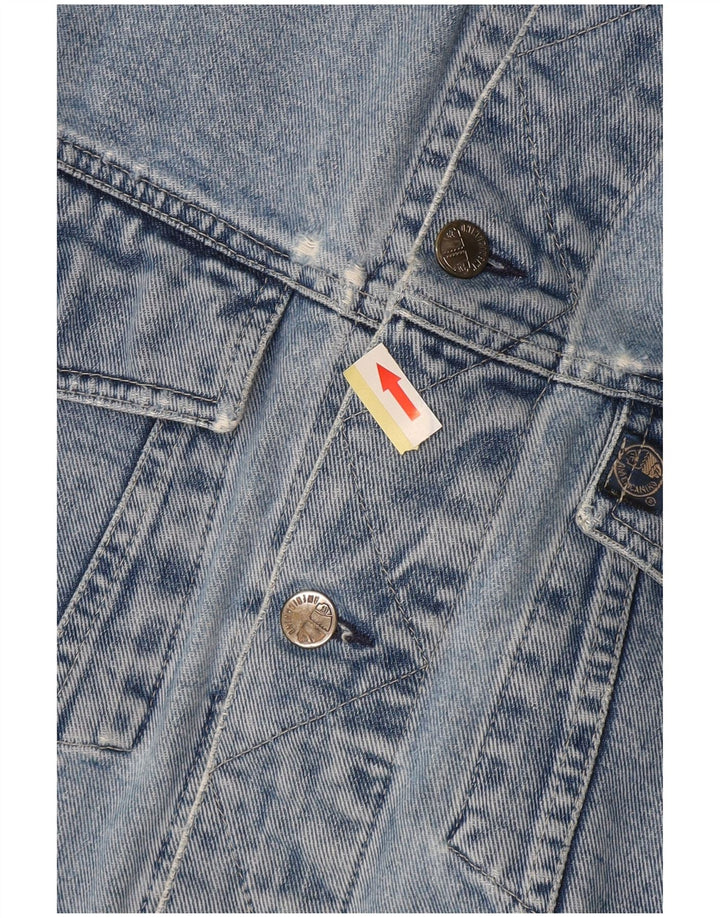 Jaqueta jeans masculina AMERICANINO UK 42 XL algodão azul