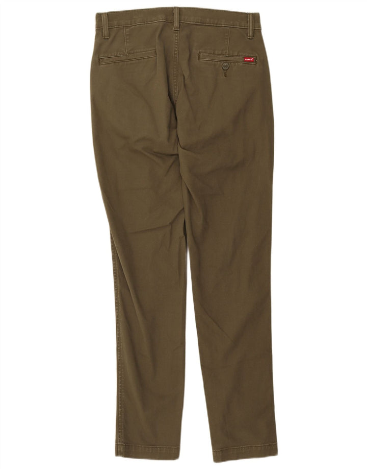 Calça Chino Feminina Levi's Relaxed Fit W28 L32 Algodão Cáqui
