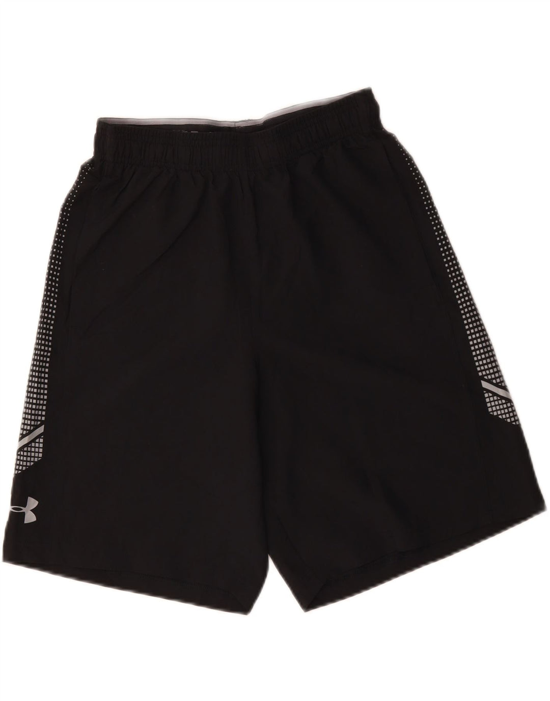UNDER ARMOUR Mens Heat Gear Sport Shorts Pequeno Poliéster Manchado Preto