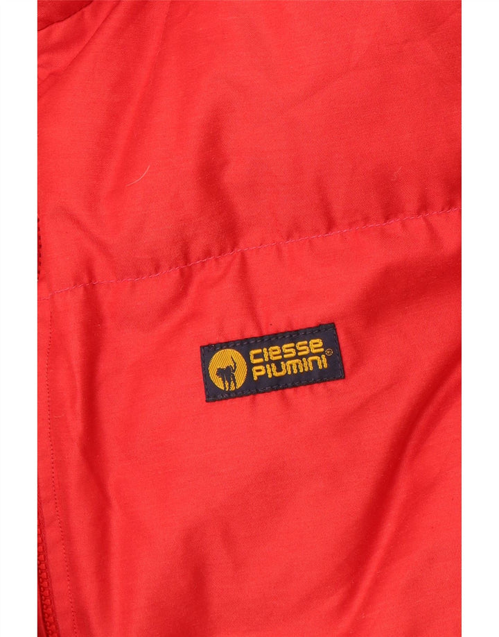 Jaqueta acolchoada masculina Ciesse Piumini UK 42 XL poliéster vermelho