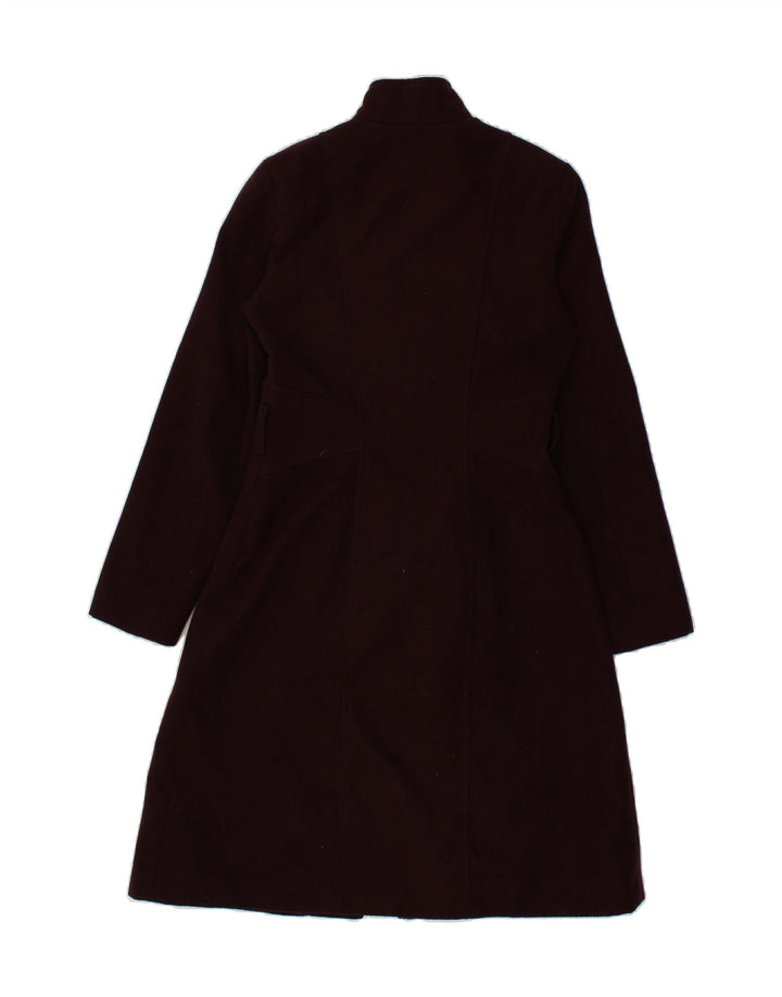 OASIS Womens Overcoat UK 6 XS Burgundy Viscose Vintage Oasis and Second-Hand Oasis from Messina Hembry 