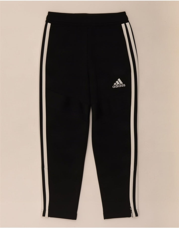 Calças de treino Adidas meninos 5-6 anos preto poliéster
