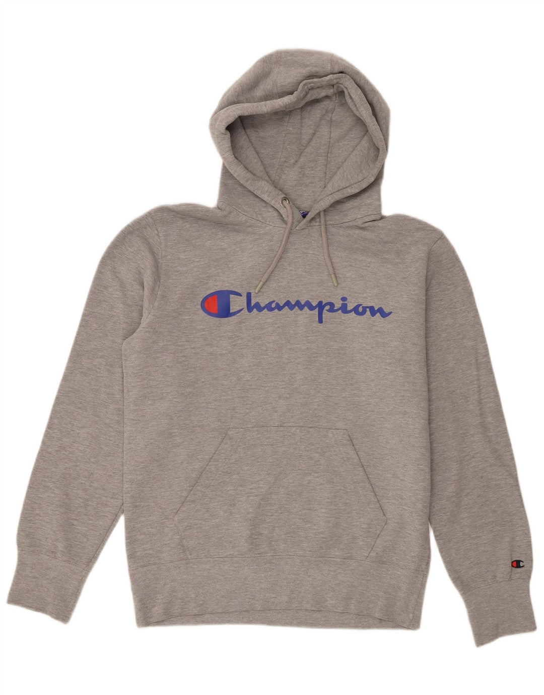 Jumper com capuz gráfico masculino Champion cinza médio manchado