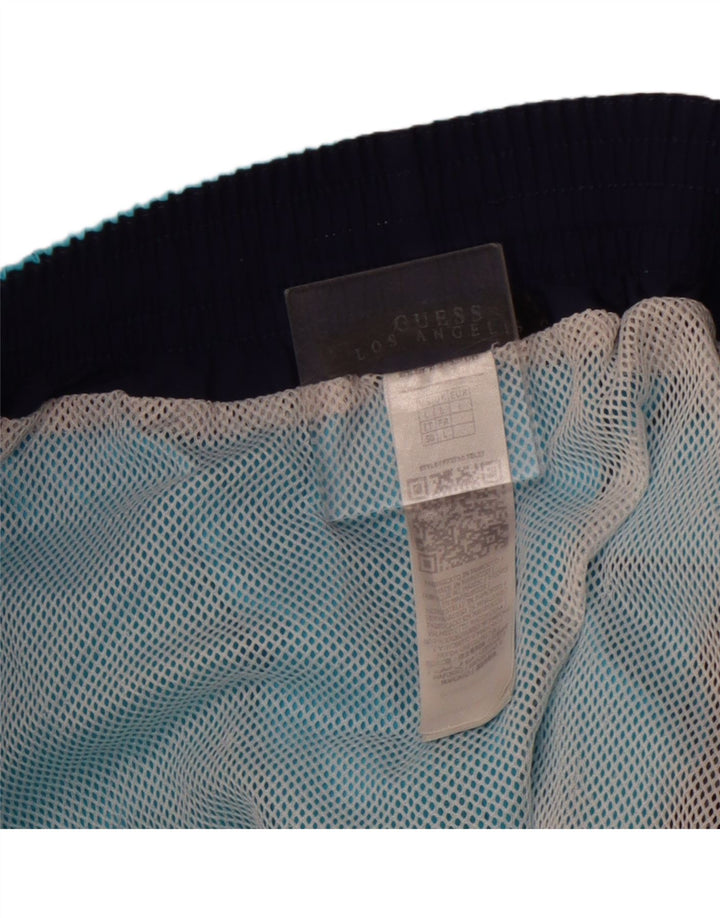 Shorts de banho masculino GUESS grande azul poliamida