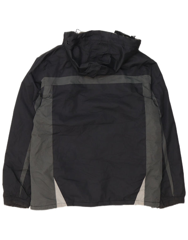 Jaqueta corta-vento masculina Mountain Warehouse UK 40 grande bloco colorido preto