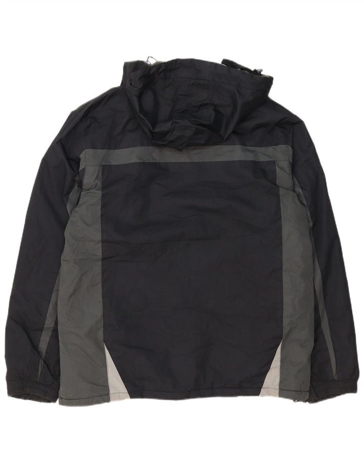 Jaqueta corta-vento masculina Mountain Warehouse UK 40 grande bloco colorido preto