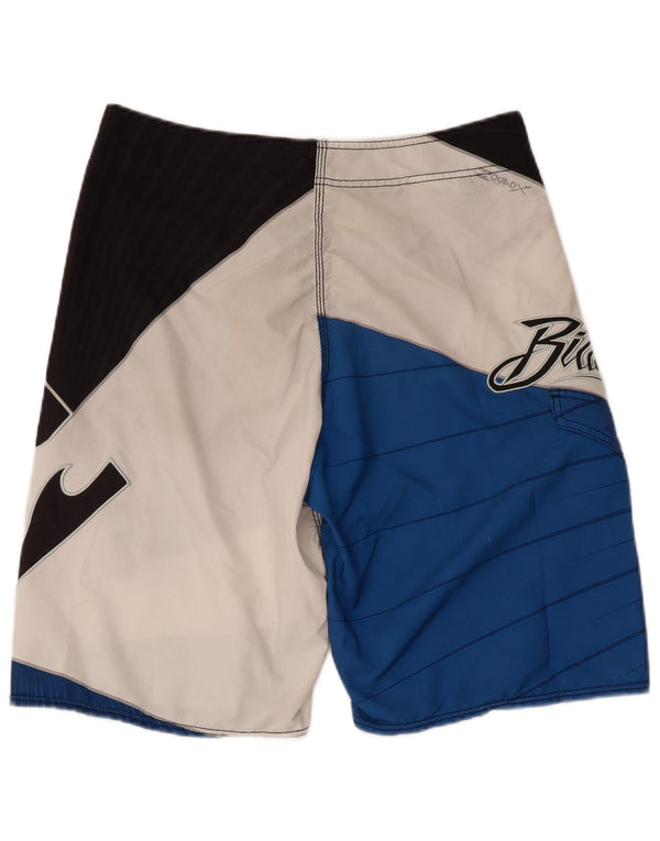 Billabong Mens Graphic Natação Shorts Médio Multicolorido Colorblock