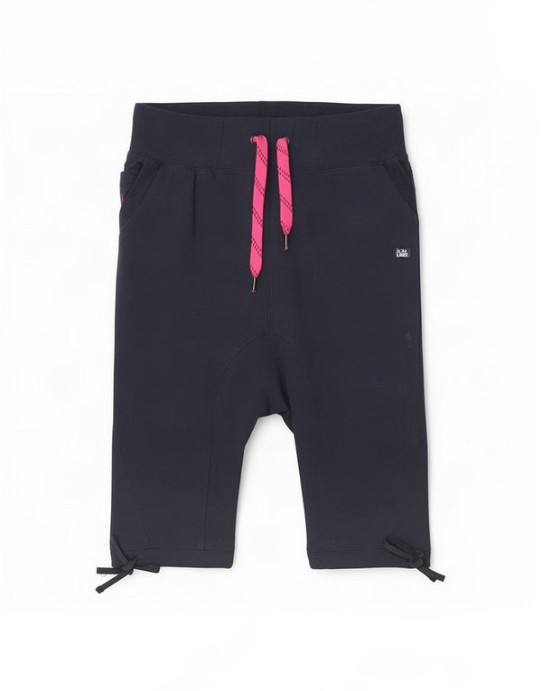 Calça capri masculina Jack & Jones com cintura baixa média W30 L10 algodão azul marinho