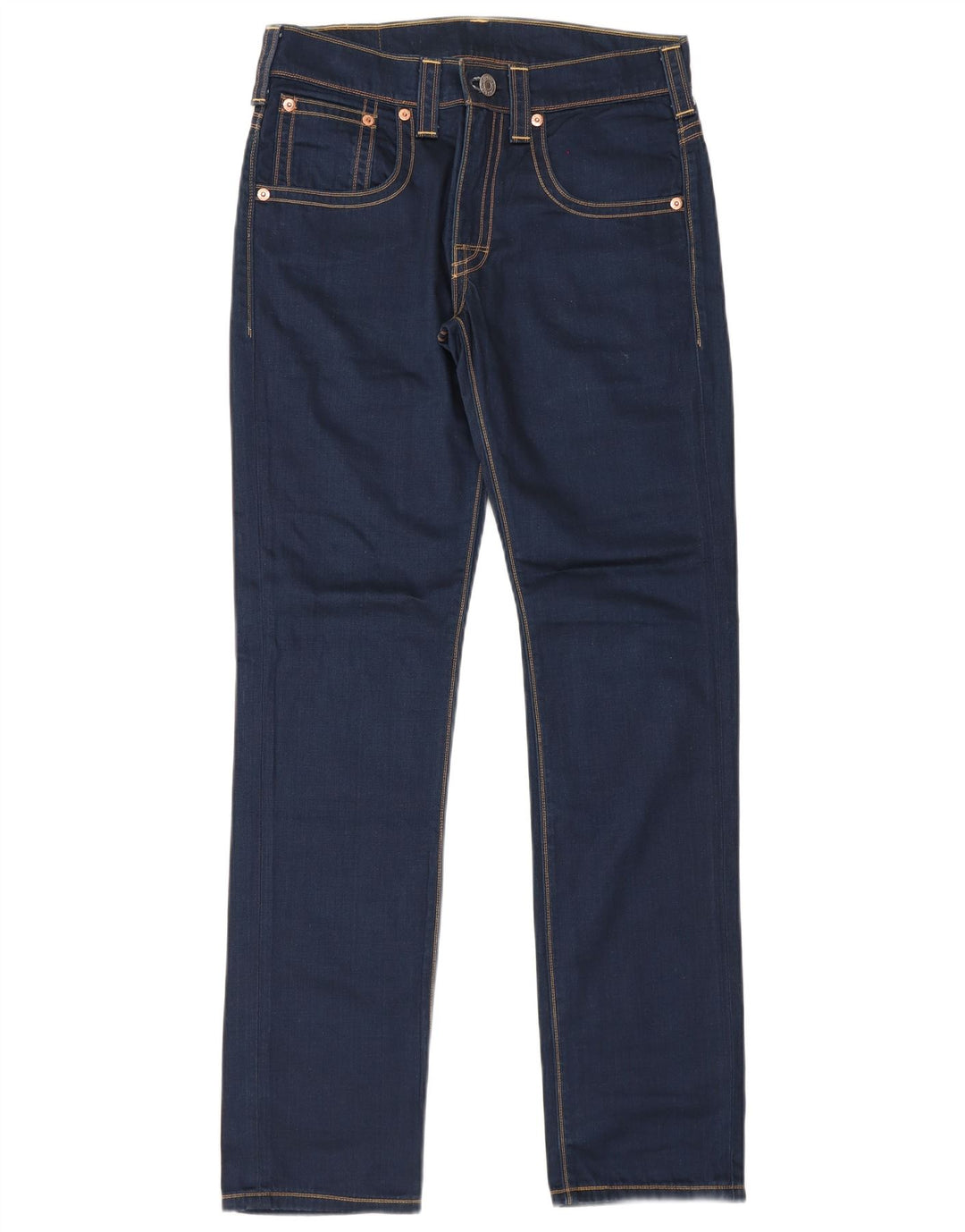 Levi's Masculino 511 Slim Jeans W32 L34 Azul Marinho Algodão