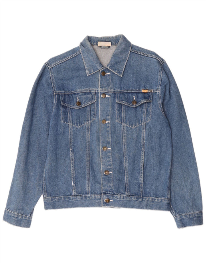 Jaqueta jeans masculina estilo jeans UE 50 algodão azul grande