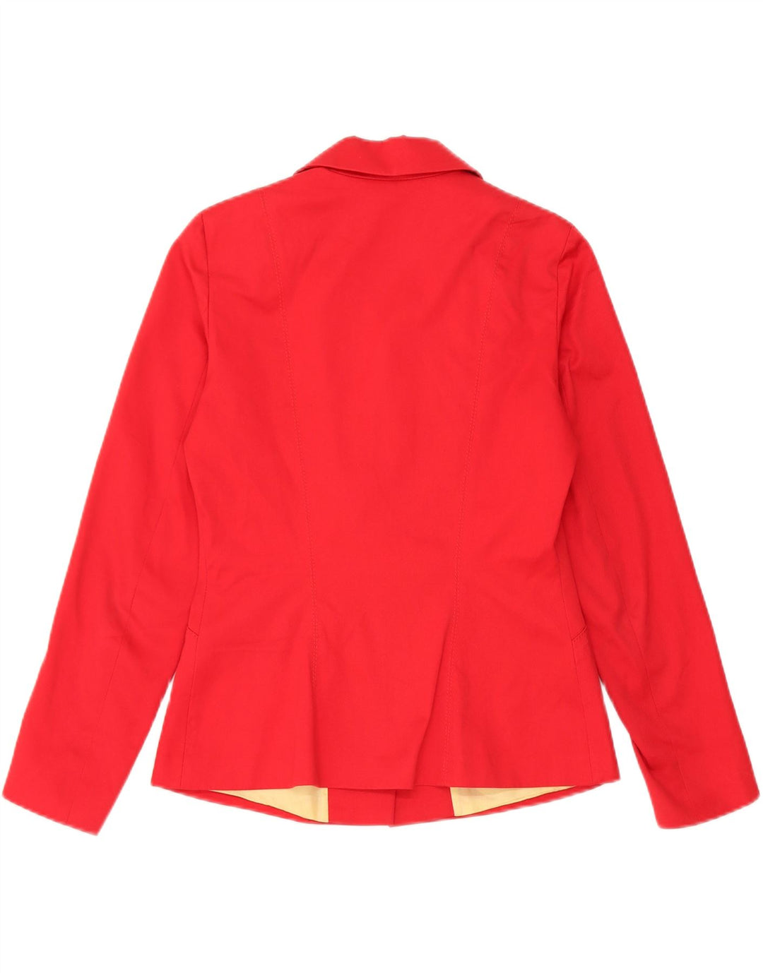 Jaqueta blazer feminina vintage com 3 botões IT 44 algodão vermelho médio