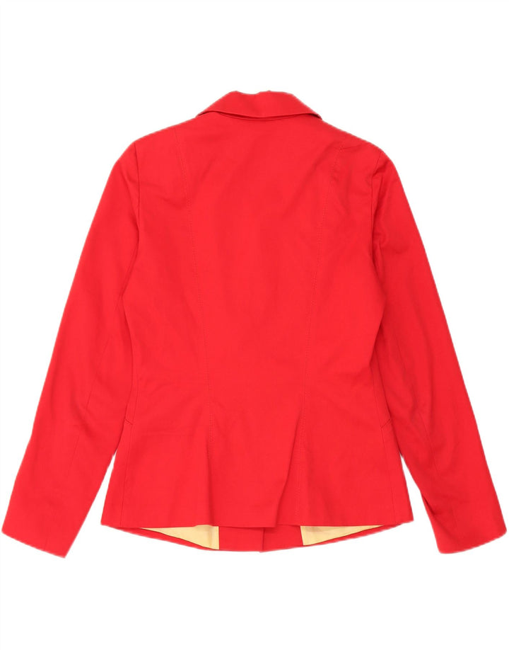 Jaqueta blazer feminina vintage com 3 botões IT 44 algodão vermelho médio