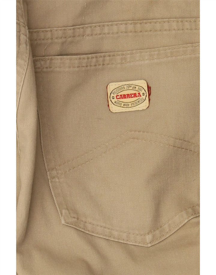 CARRERA Mens Straight Casual Trousers W34 L31 Beige Cotton Vintage Carrera and Second-Hand Carrera from Messina Hembry 