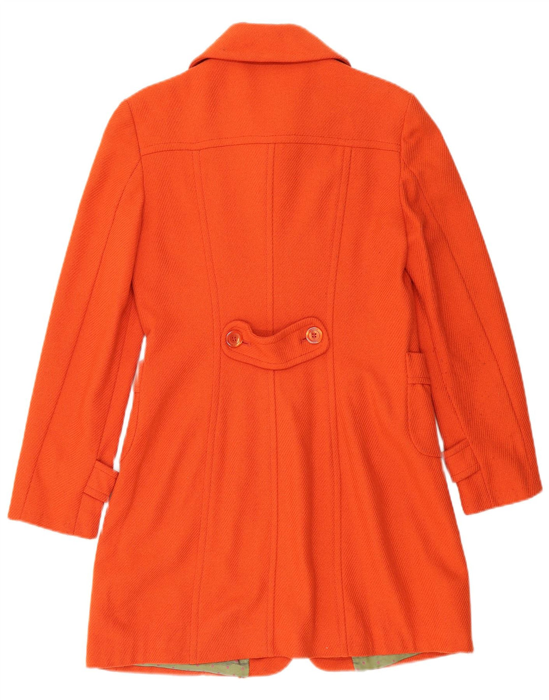 Sobretudo feminino SISLEY IT 42 lã laranja médio