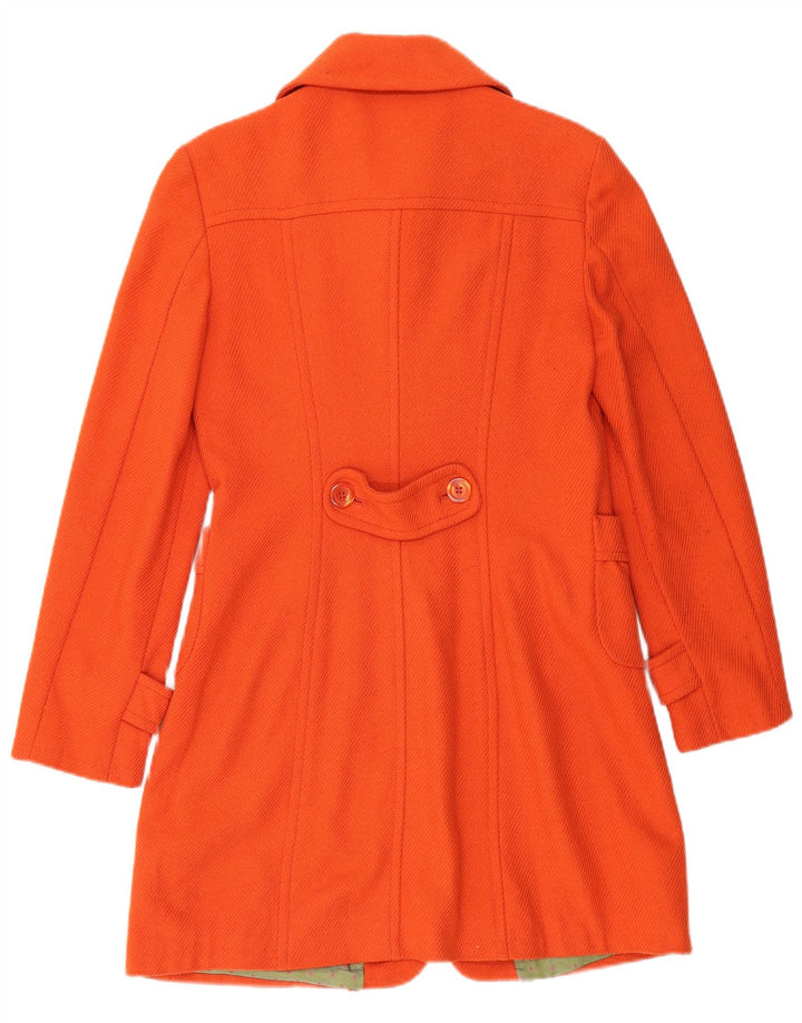 Sobretudo feminino SISLEY IT 42 lã laranja médio