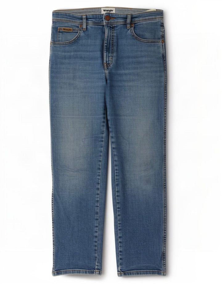 Wrangler Masculino Texas Straight Jeans W31 L30 Azul Algodão