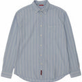 Camisa masculina CARRERA de algodão listrado azul médio