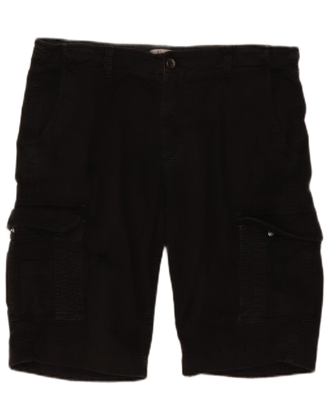 Shorts cargo masculino vintage IT 50 grande W38 algodão preto