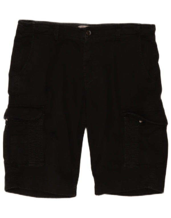 Vintage Mens Cargo Shorts IT 50 Large W38 Black Cotton