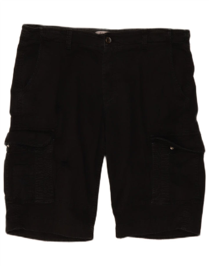 Shorts cargo masculino vintage IT 50 grande W38 algodão preto