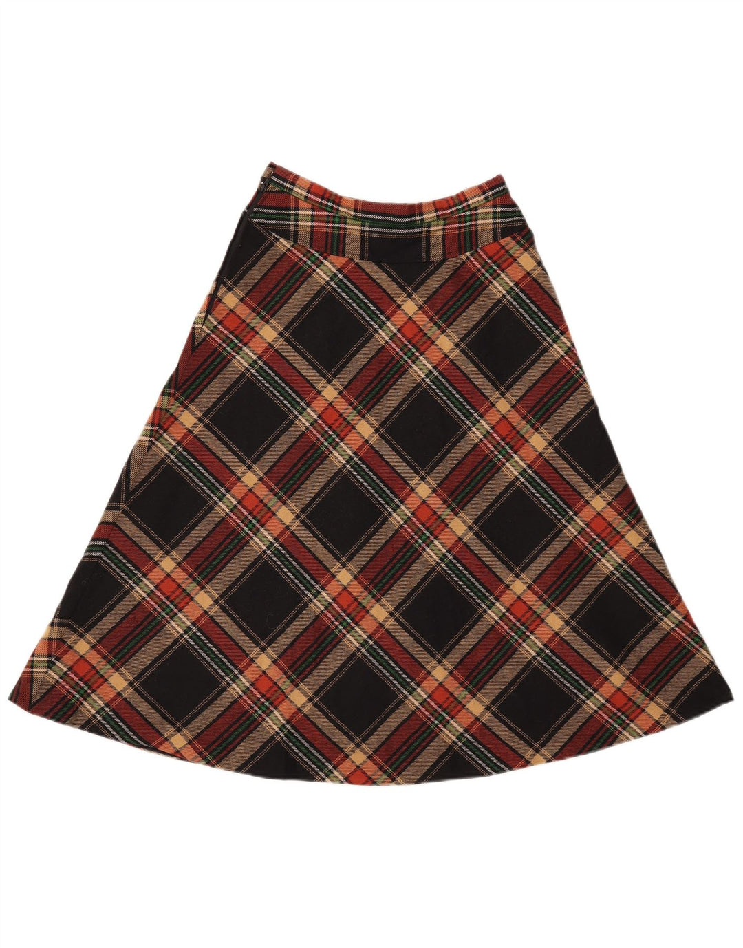 Saia feminina GERARD PASQUIER W24 XS poliéster xadrez preto