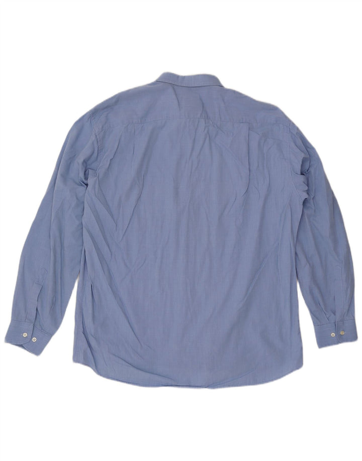 Camisa masculina Roccobarocco grande algodão azul