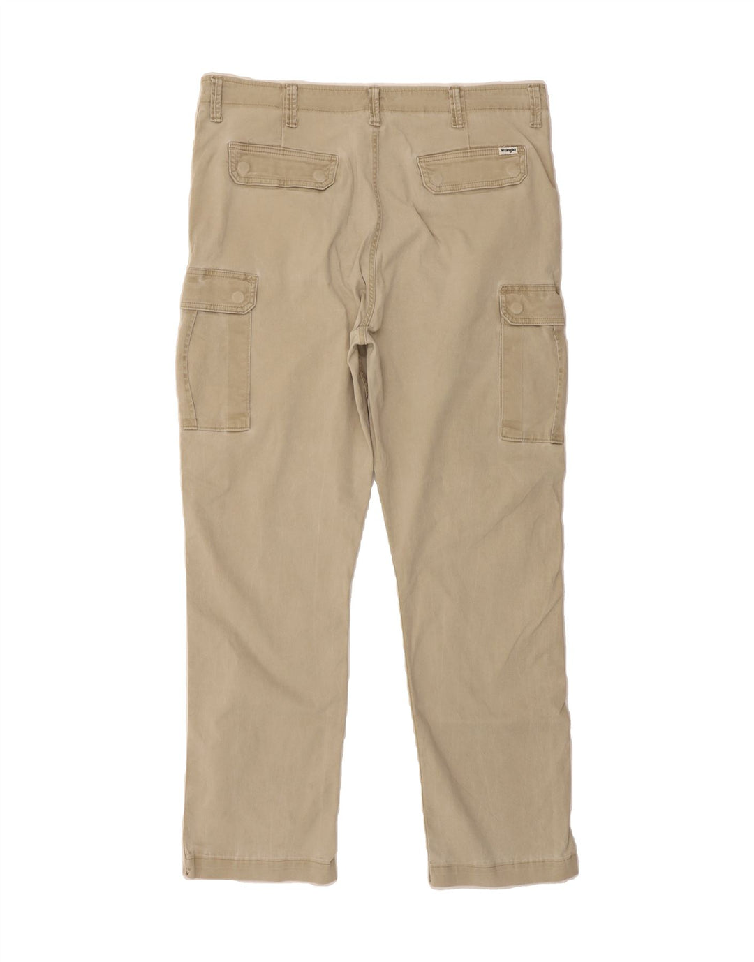 WRANGLER Mens Casey Straight Cargo Trousers W38 L31 Beige Cotton Vintage Wrangler and Second-Hand Wrangler from Messina Hembry 
