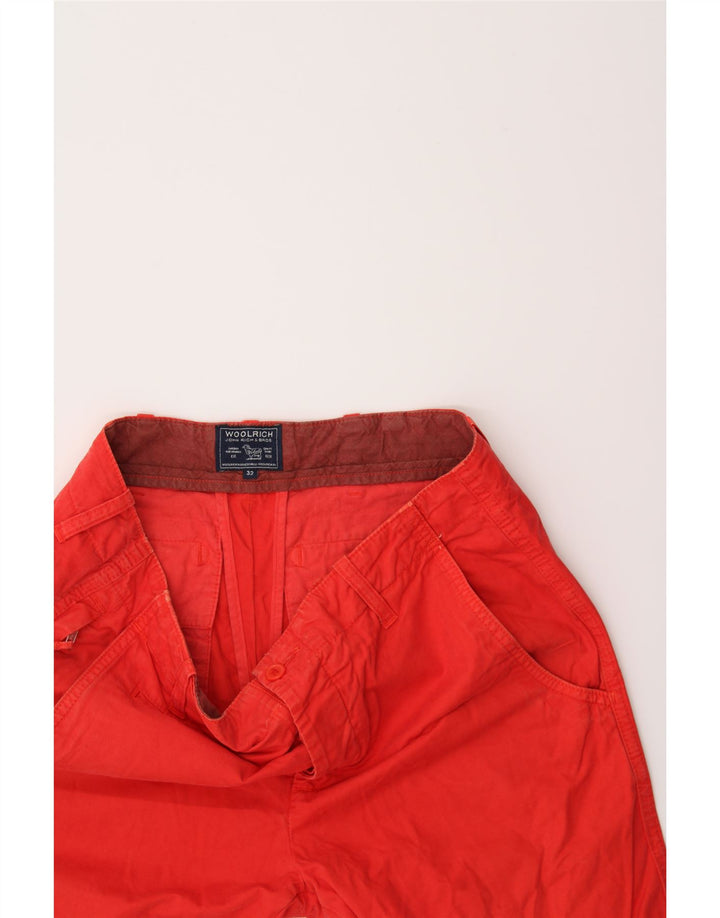 WOOLRICH Mens Chino Shorts W32 Medium Red Vintage Woolrich and Second-Hand Woolrich from Messina Hembry 