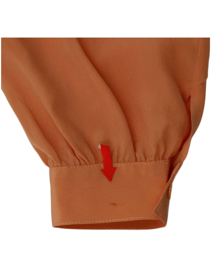 Blusa feminina vintage UK 12 médio laranja