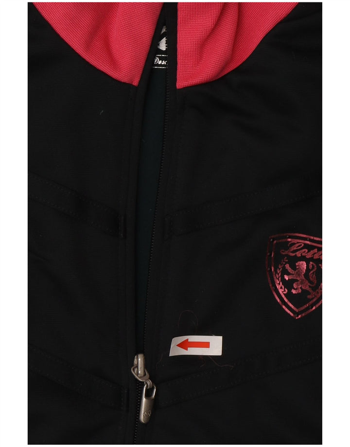 Lotto Womens Tracksuit Top Jacket UK 14 Grande Preto Colourblock Poliéster