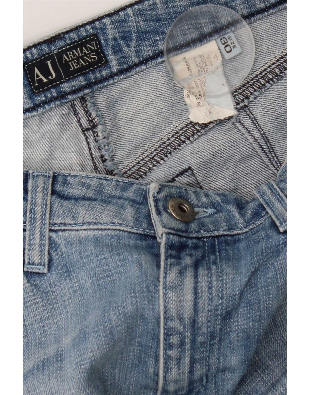 Armani feminino bootcut jeans W30 L29 algodão azul