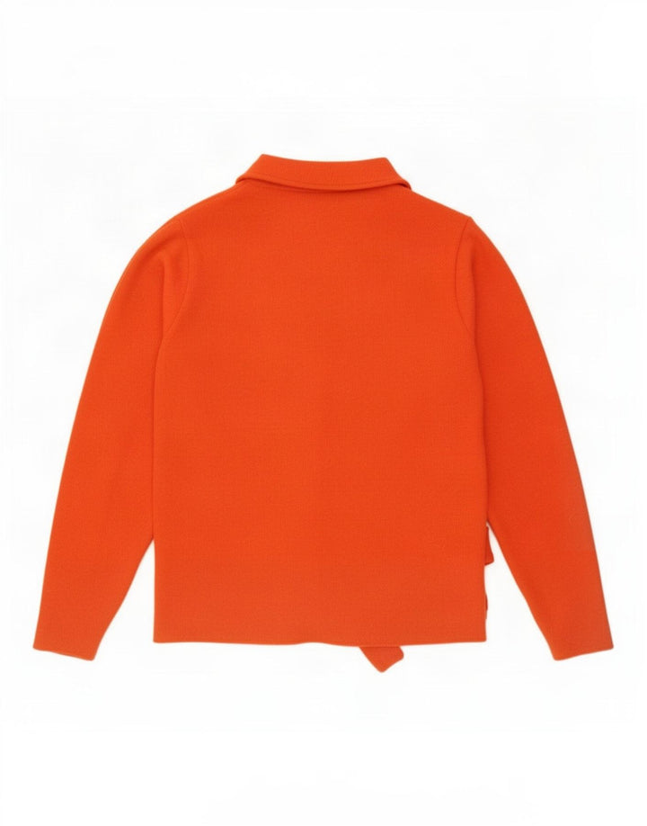Zara Suéter feminino oversized com gola de tartaruga Reino Unido 10 pequeno laranja