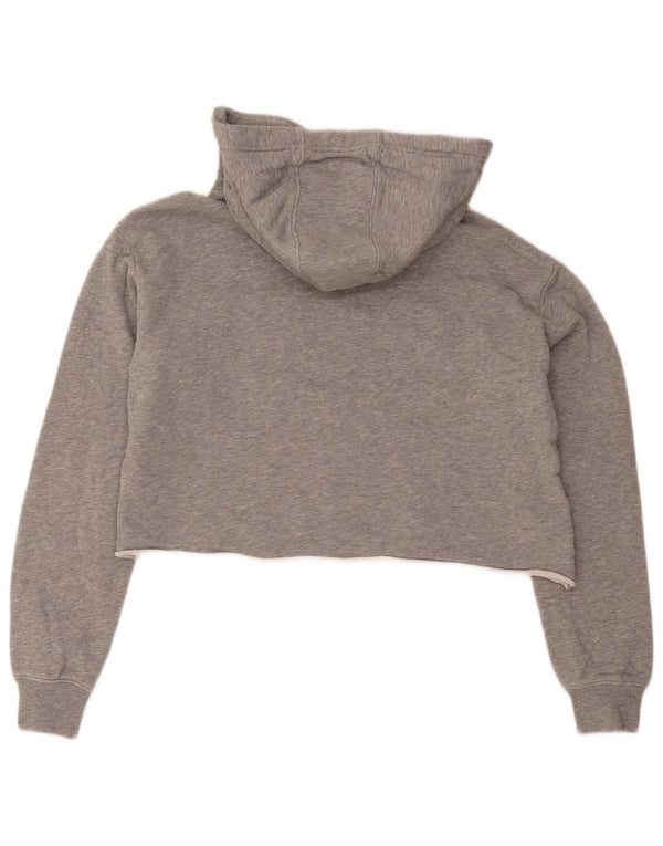 Jumper feminino com capuz e corte grande Champion UK 10 pequeno cinza manchado