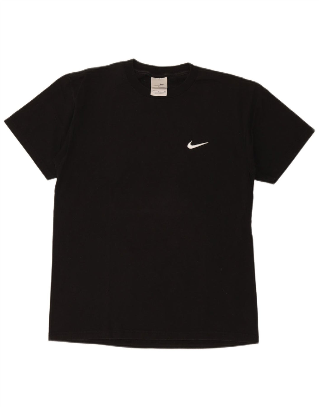 Camiseta gráfica masculina NIKE Top médio de algodão preto